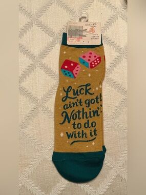 Blue Q Women’s Ankle Socks “Luck ….”